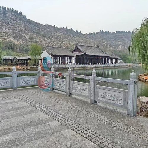 定制黑色精品石栏板河道花岗岩护栏汉白玉栏杆石材桥梁石护栏定做