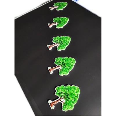 植树问题公开课演示小学五年级数学课课程小树教具磁性贴卡片贴纸