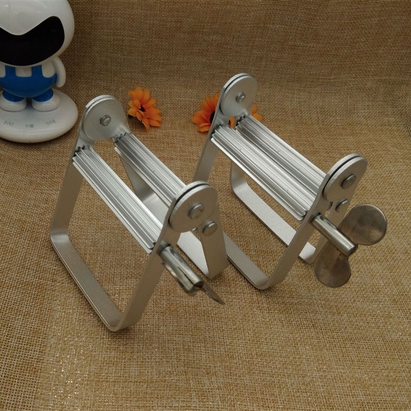 染膏夹挤牙膏器挤压器工具手动金属美发挤膏器颜料油画化妆品