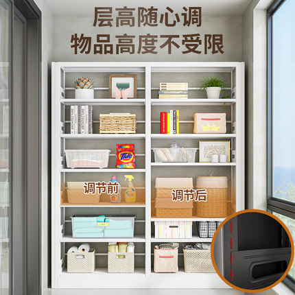 家用图书馆钢制书架落地置物架儿童书柜绘本架客厅简约铁艺置物架