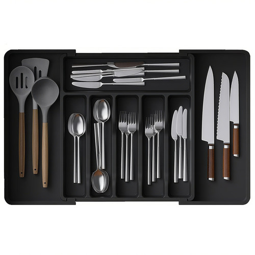 厨房抽屉餐具置物架分格整理神器