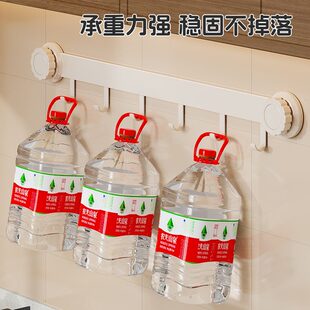 甄选吸盘门后挂钩入户挂衣架厨房多功能锅铲勺子免打孔浴室联排置