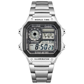 CASIO 十年电力多功能户外运动表男士 手表AE 卡西欧 1200WHD