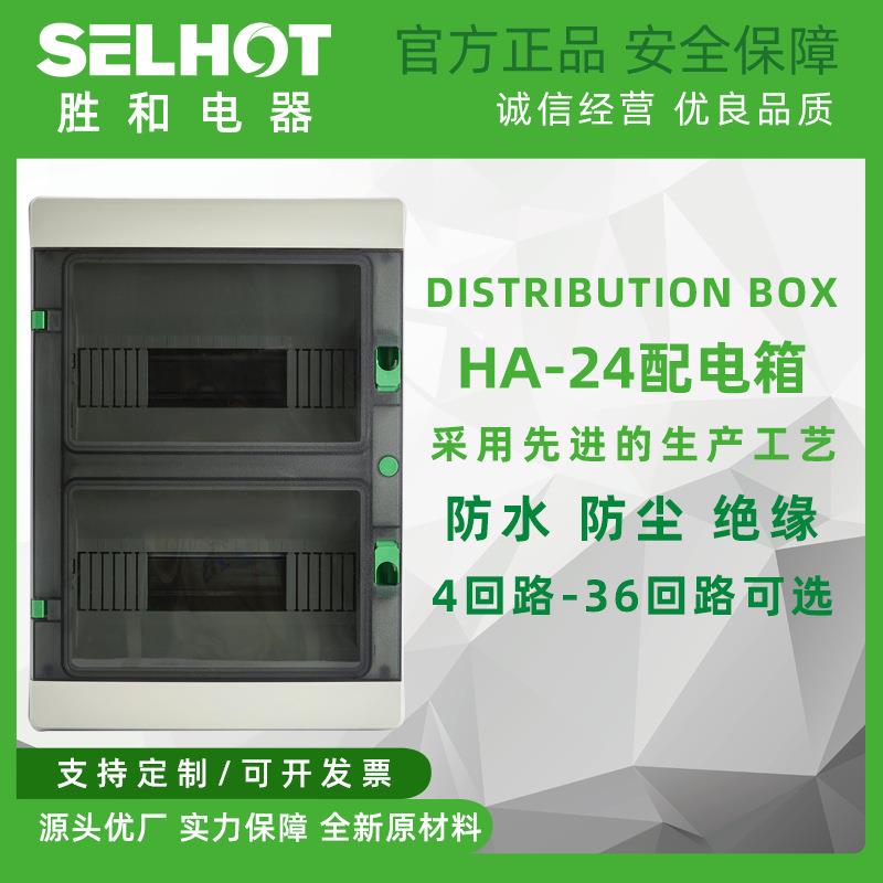 HA-24防水空开盒子户外配电箱室外防雨塑料空气开关盒明装电闸箱