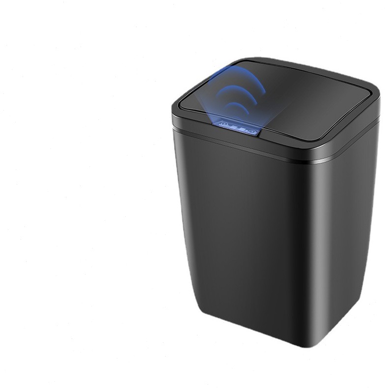 创意大号充电款智能感应垃圾桶家用客厅厨房电动收纳脚踢打标LOGO