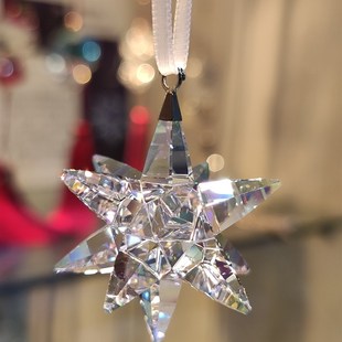 奥地利水晶流星锤彩色白色大号车挂雪花挂件配饰礼物饰品女士新款