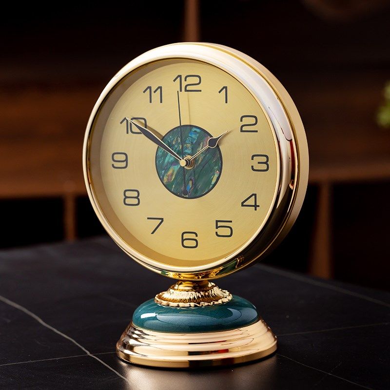 轻奢摇摆客厅简约时钟美式静音卧室床头钟表高端台式装饰摆件座钟,家居饰品,座钟,淘宝优惠券,粉丝福利购,淘宝优惠卷