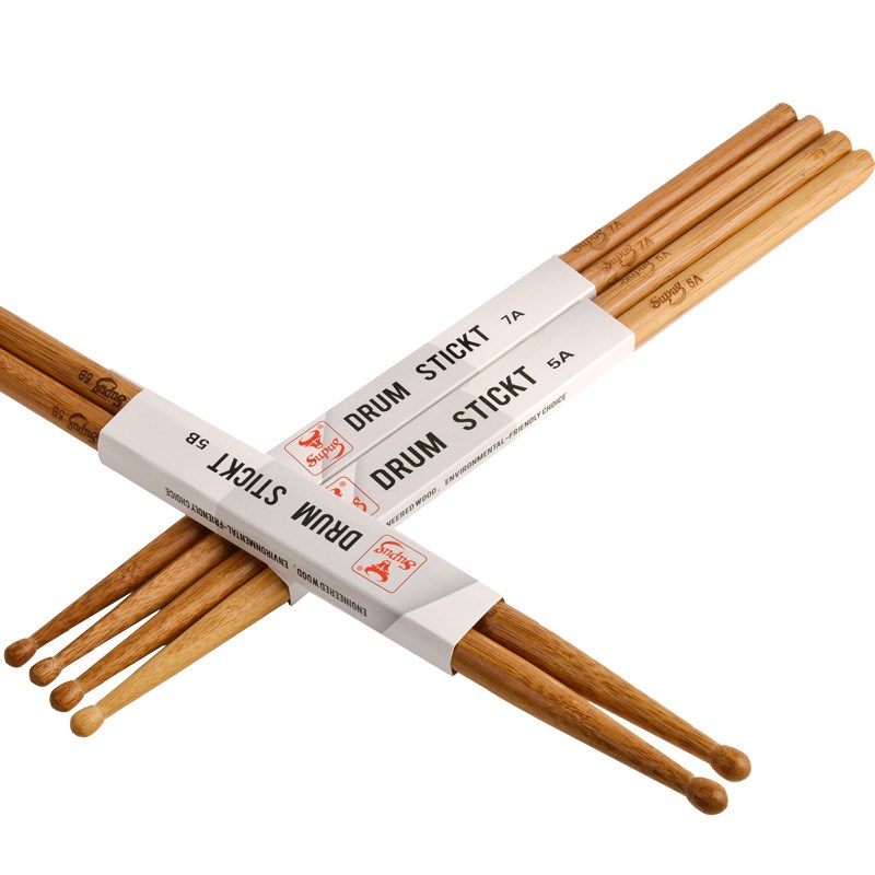 竹质鼓棒5a5b7a架子鼓鼓棒楠竹鼓槌环保爵士军鼓锤量大可打标