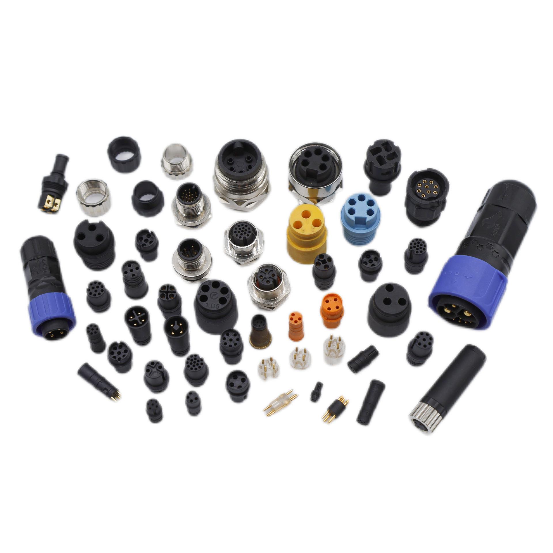 M5/M8/M12八分之七系列连接器插头胶芯接插件模具东莞源头工厂