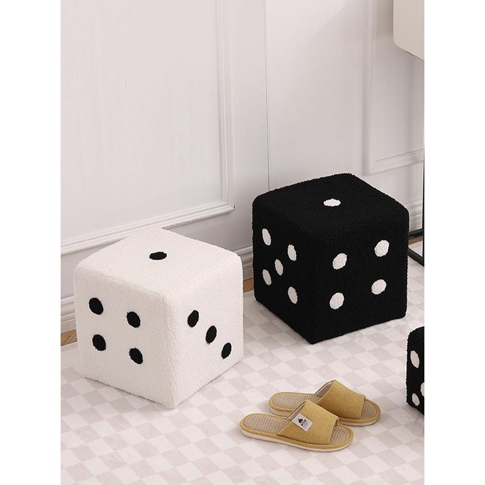 换鞋凳家用门口骰子凳子小椅子脚踏矮凳可坐式穿鞋凳沙发凳木