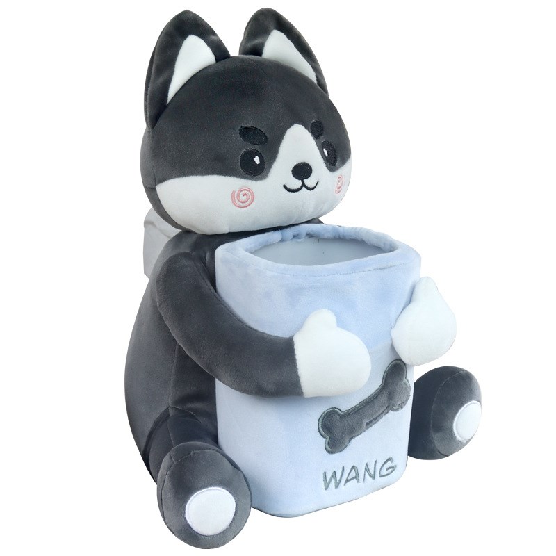 创意车载抽纸盒汽车扶手箱纸巾盒垃圾桶二合一可爱女士车内装饰品