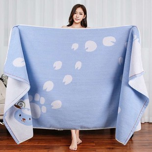 新款 一 浴巾2023新款 全棉女夏y天家用吸水男大人裹巾高级情侣款