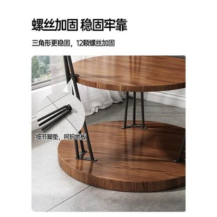 小桌子阳台小圆桌边桌置物铁 沙发小边几小茶i几家用客厅2024新款