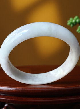 天然缅甸翡翠手镯59mm正圈圆镯