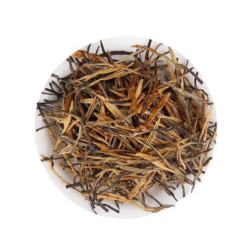 滇红茶原料 云南红茶 经 典58一芽一叶松针蜜香红茶银针直条茶叶
