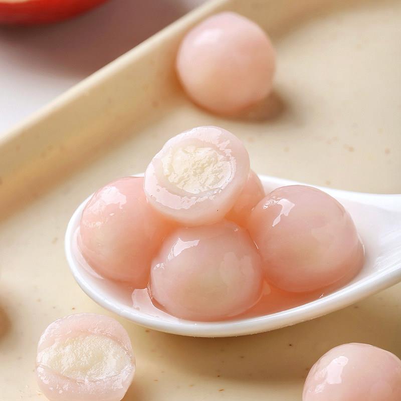 新品白茶乌龙包心龙珠糯米小圆子丸宁波龙井茶夹馅水果元宵节家用