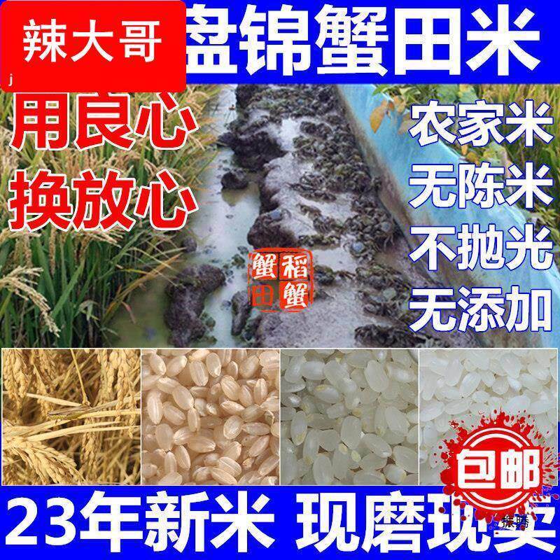东北盘锦蟹田大米新米农家