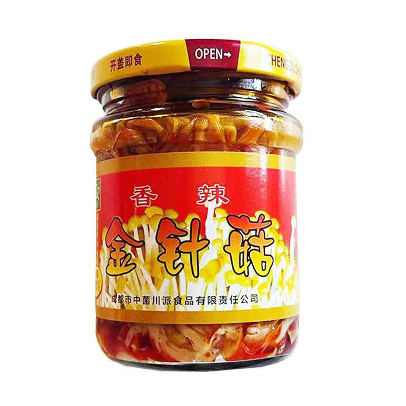 禾野香辣红油即食金针菇14