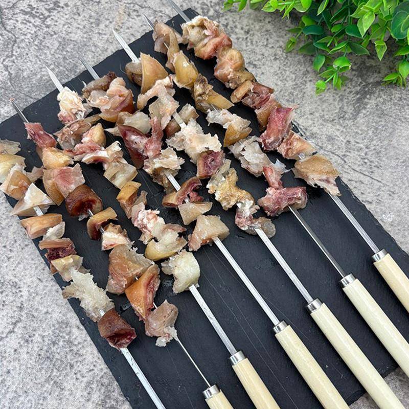 新品手柄钢签牛蹄筋串商用半成品烧烤食材牛筋串牛板筋牛杂牛肉串