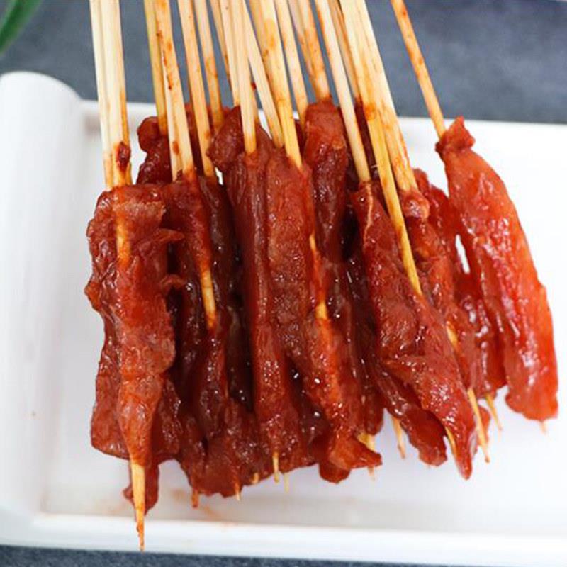 新品李亿浩手把风味牛肉串商用烧烤铁板油炸火锅刷锅食材里脊肉小