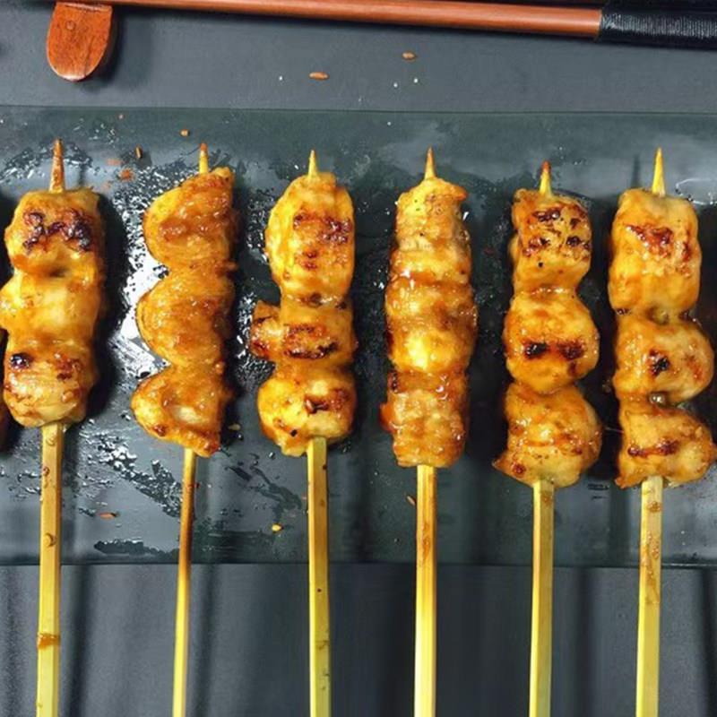 新品雨津原味鸡腿肉串商用半成品带皮鸡肉日式烧鸟串油炸烧烤食材