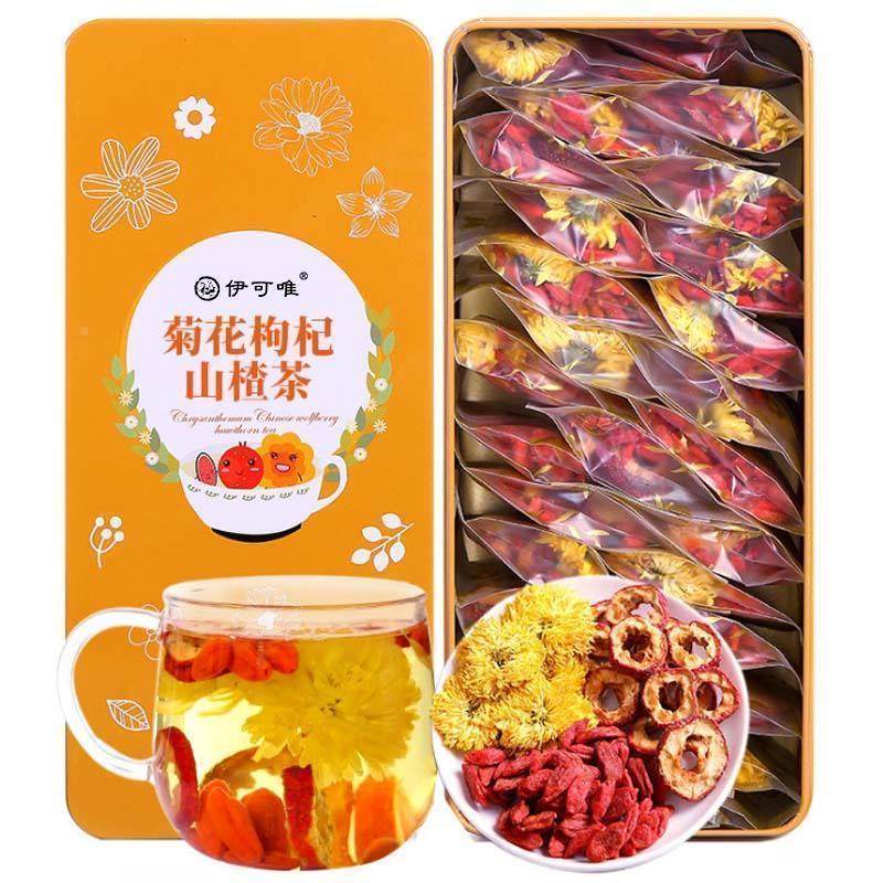 [180g*1盒(含18包)]菊花枸杞山楂茶花草茶组合型花茶180g