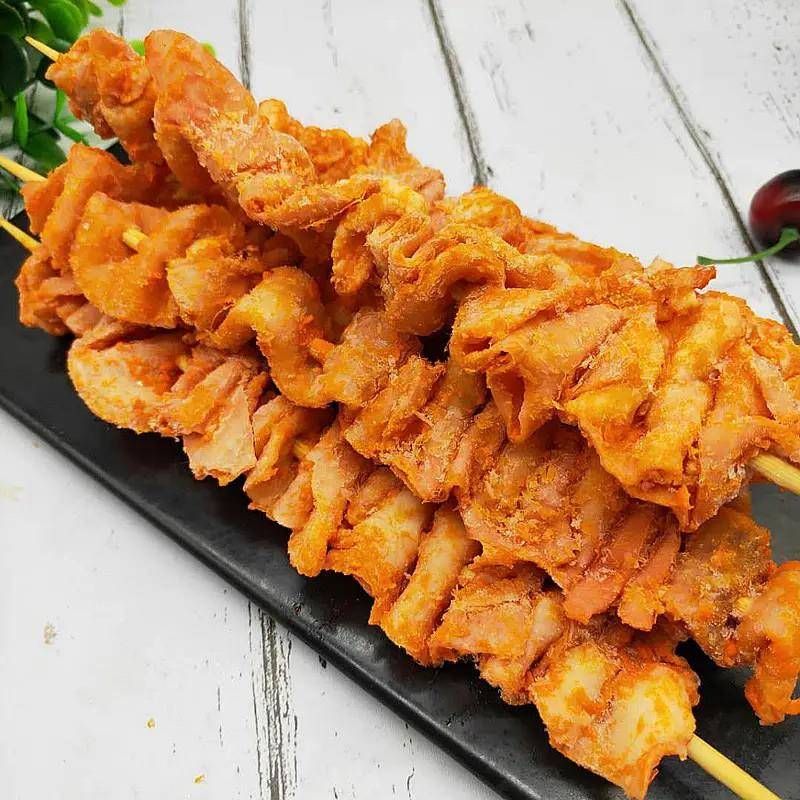新品奥尔良鸡皮串商用冷冻半成品日式烧鸟串鸡肉串烧烤油炸食材