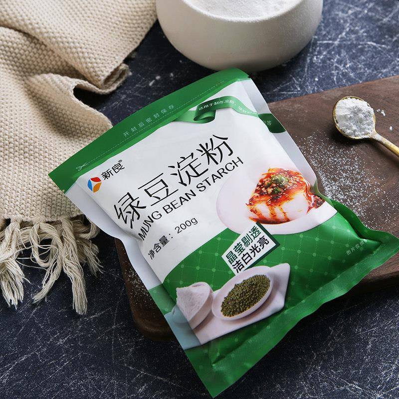 新品新良绿豆淀粉凉粉灌肠专用200g纯绿豆淀粉面川北白凉粉凉皮家