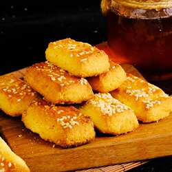 速发炉果东北传统糕点香酥卢果500g桃酥老式手工点心饼干东北特产