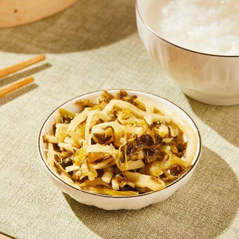新品六必居梅菜笋丝原味开袋即食下饭菜早餐咸菜榨菜 酱菜咸菜商