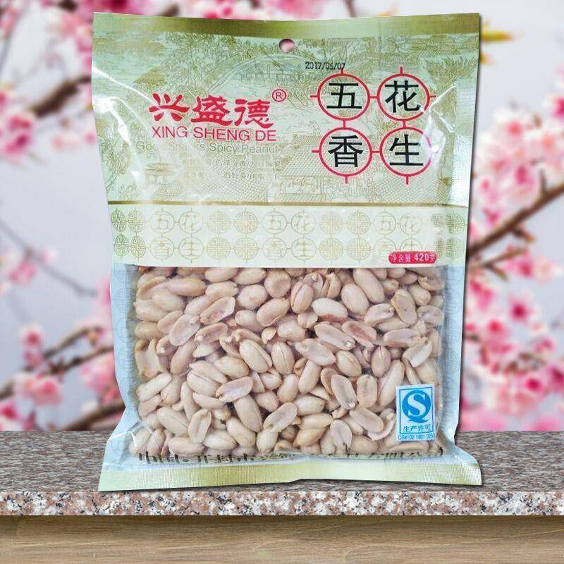 正宗 开封兴盛德麻辣花生420克 口感酥脆 麻辣爽口 5包免邮