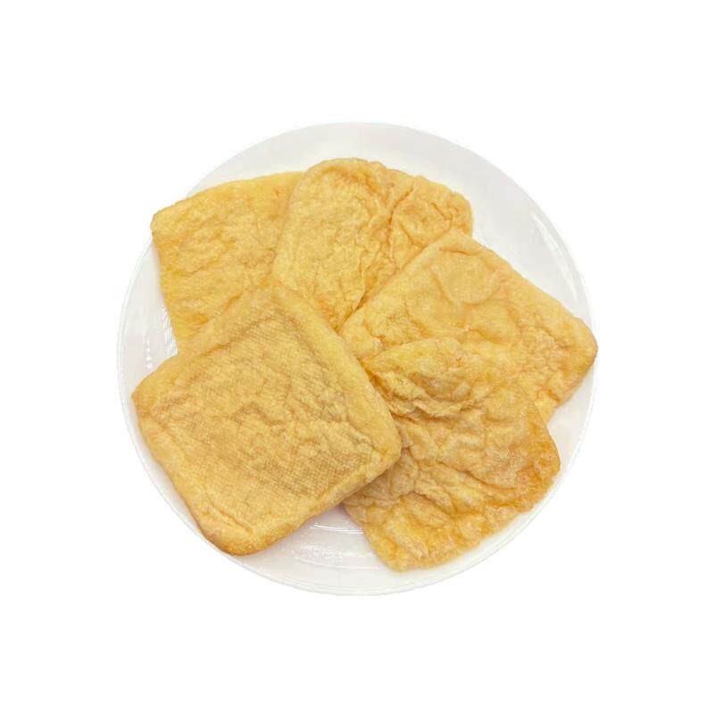 极速大油片商用半成品油豆腐片泡油炸豆干卤味豆制品沙县