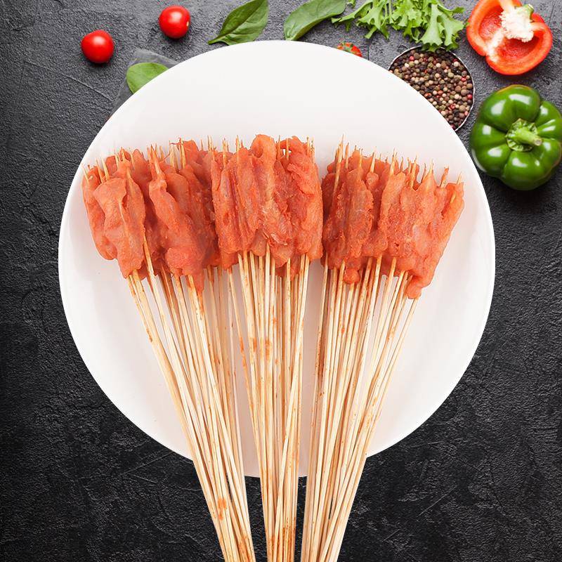 新品鸡肉小串100串 烧烤食材铁板油炸半成品鸡肉串烤肉食材鸡肉烤