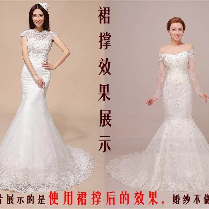 新品外贸 鱼尾裙撑鱼尾婚纱礼服裙撑包臀鱼尾衬裙