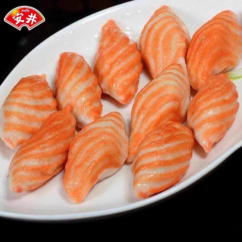新品安井龙虾味排5斤装仿龙虾丸虾球麻辣烫关东煮火锅丸子食材商