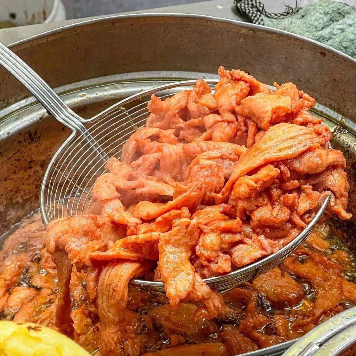 新品奥尔良无签里脊肉片30斤铁板烧烤食材鸡胸肉片半成品里脊肉串