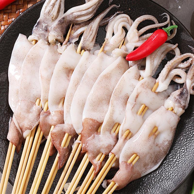 极速铁板大鱿鱼串烧烤串火