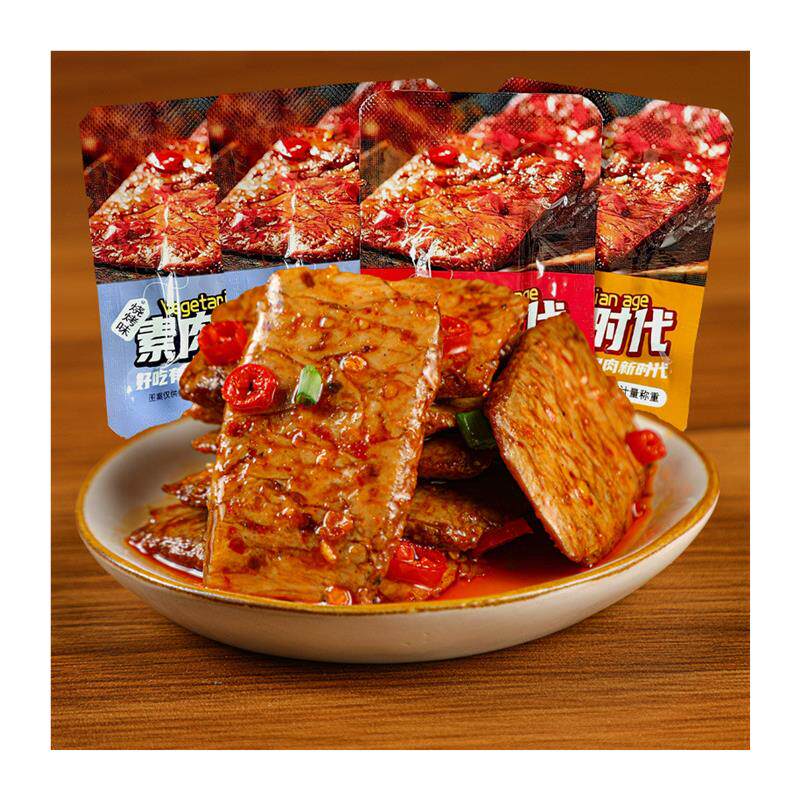 馋小赖素牛排干子手撕素肉豆干零食香辣味豆制品湖南特产休闲