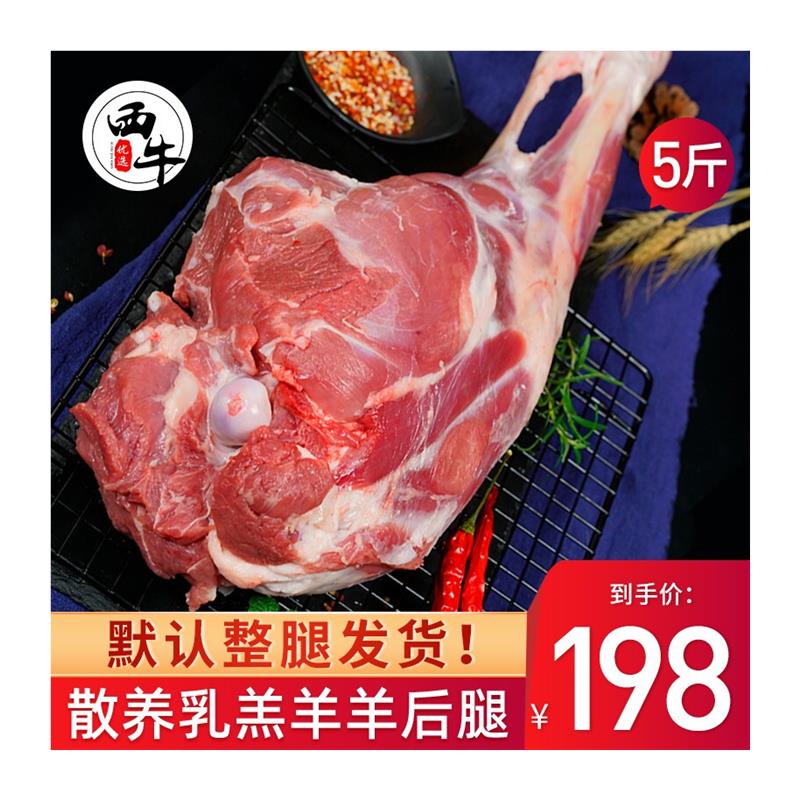 极速羊肉新鲜5斤羊后腿肉