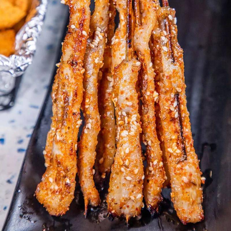 新品成霖秘制板松肉串商用半成品猪颈肉日式烧鸟串猪肉串烧烤油炸