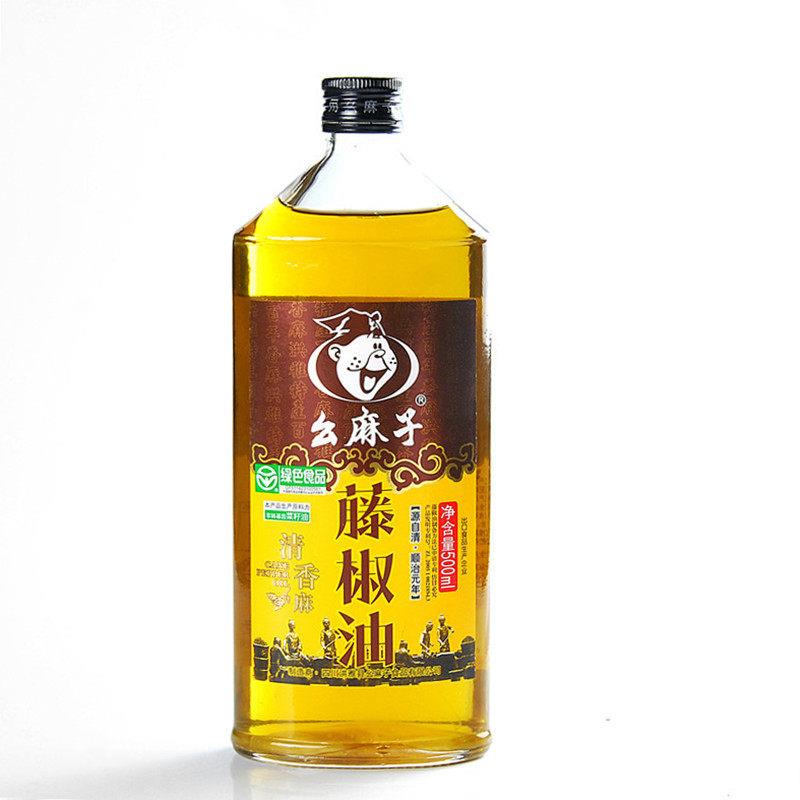 新品幺麻子藤椒油500ml花椒油腾椒油特麻 麻油 麻得倒四川特产吆