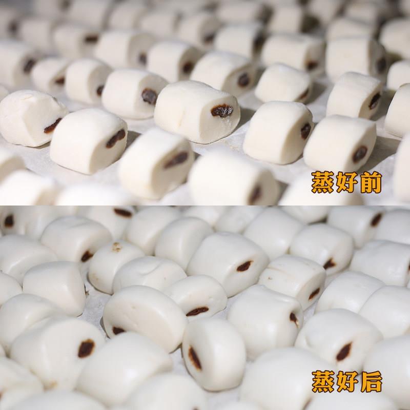 新品豆沙小馒头红豆沙夹心小馒头龙游酒酿馒头糕点半成品早餐豆沙