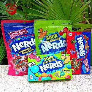 Nerds sour chewy sweetarts美国进口混合果味超酸耐嚼甜脆酸糖果