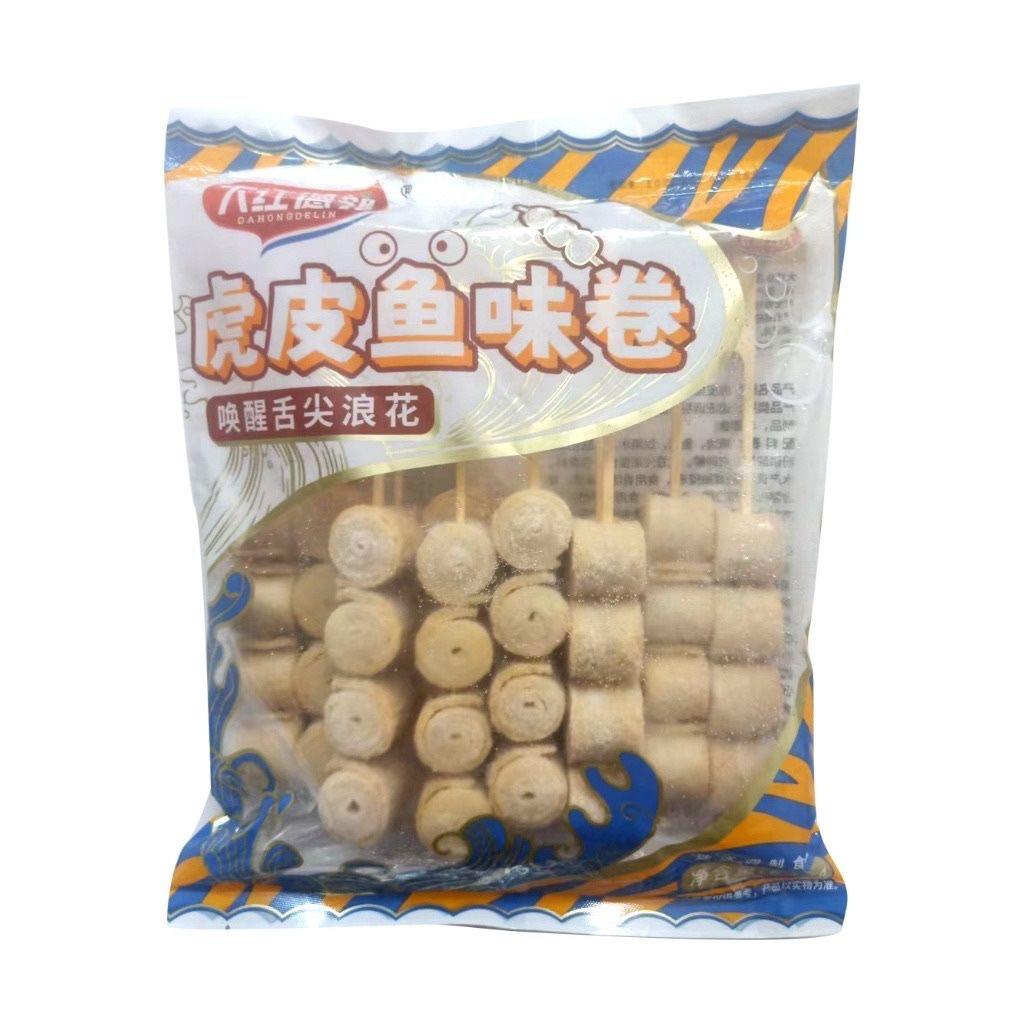 新品虎皮鱼味卷半成品关东煮新品种串串炸串夜市虎皮鱼卷12串商