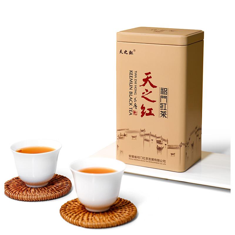 天之红祁门红茶旗舰店2025新茶正宗经典方罐特级祁红毛峰180g