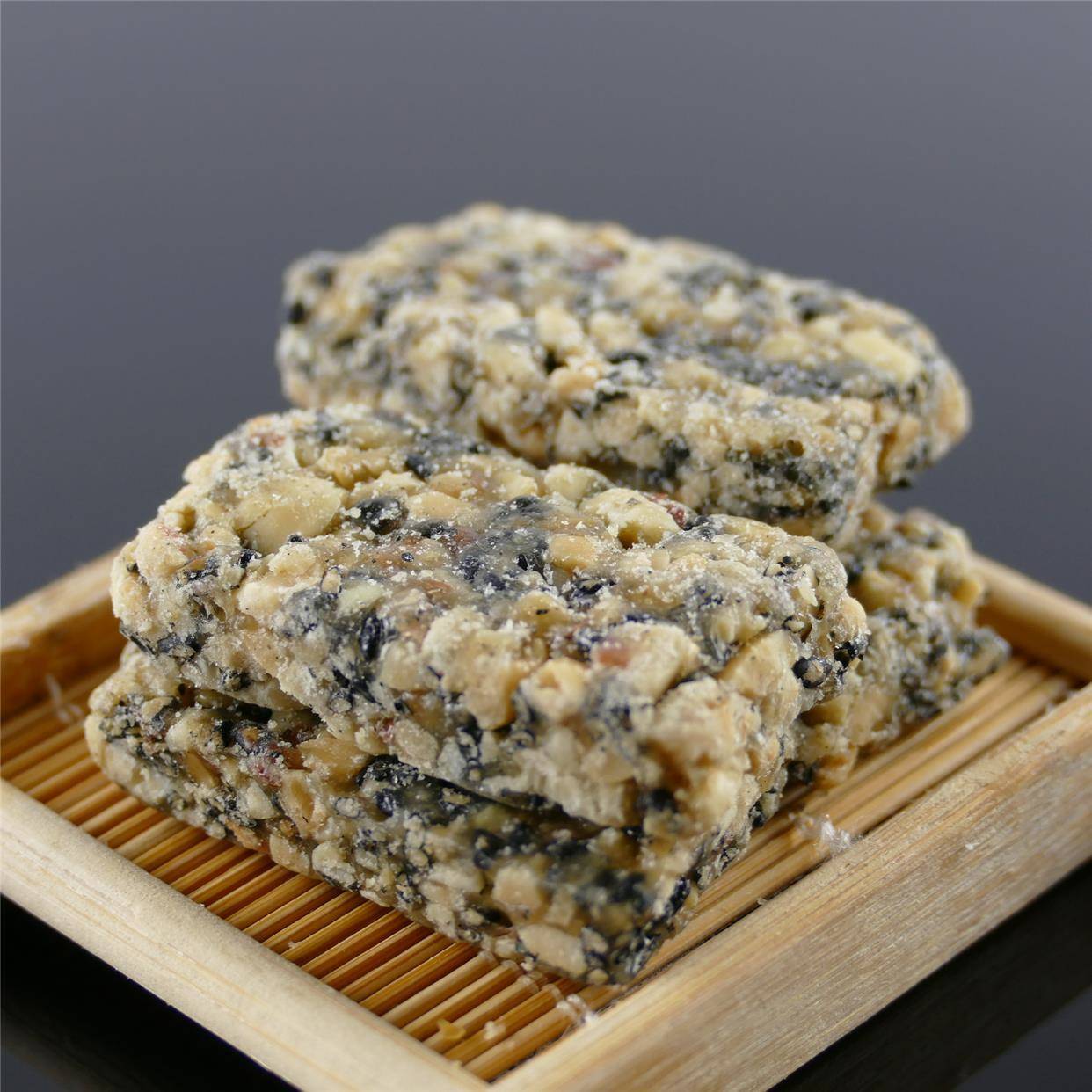 四川小吃零食德阳特产麻仔黑芝麻酥糖花生芝麻糖500克