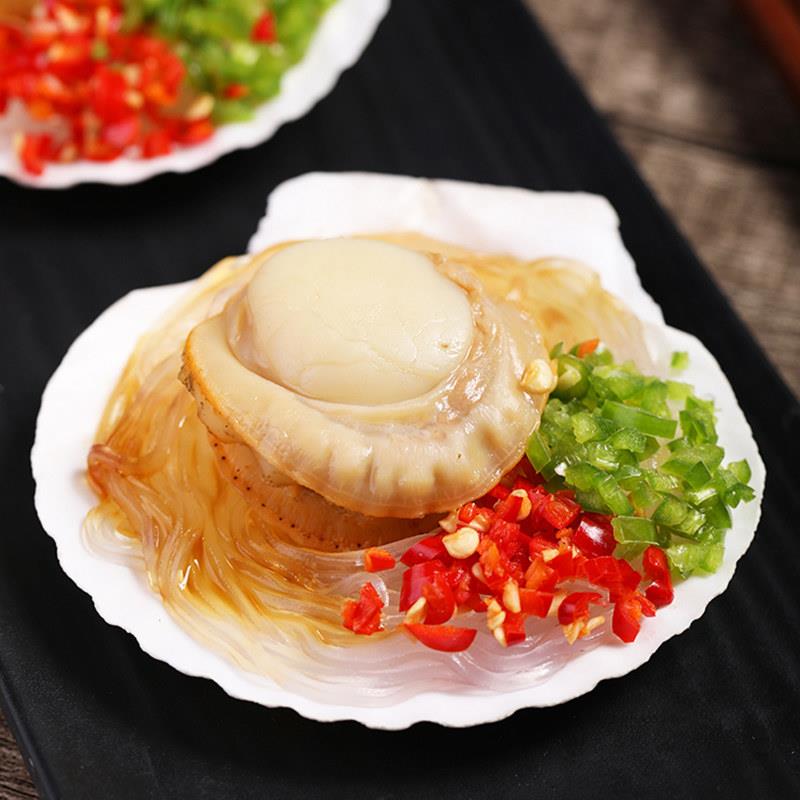 新品亚洲渔港情侣贝蒜蓉粉丝扇贝商用大扇贝海鲜冷冻扇贝肉预制菜