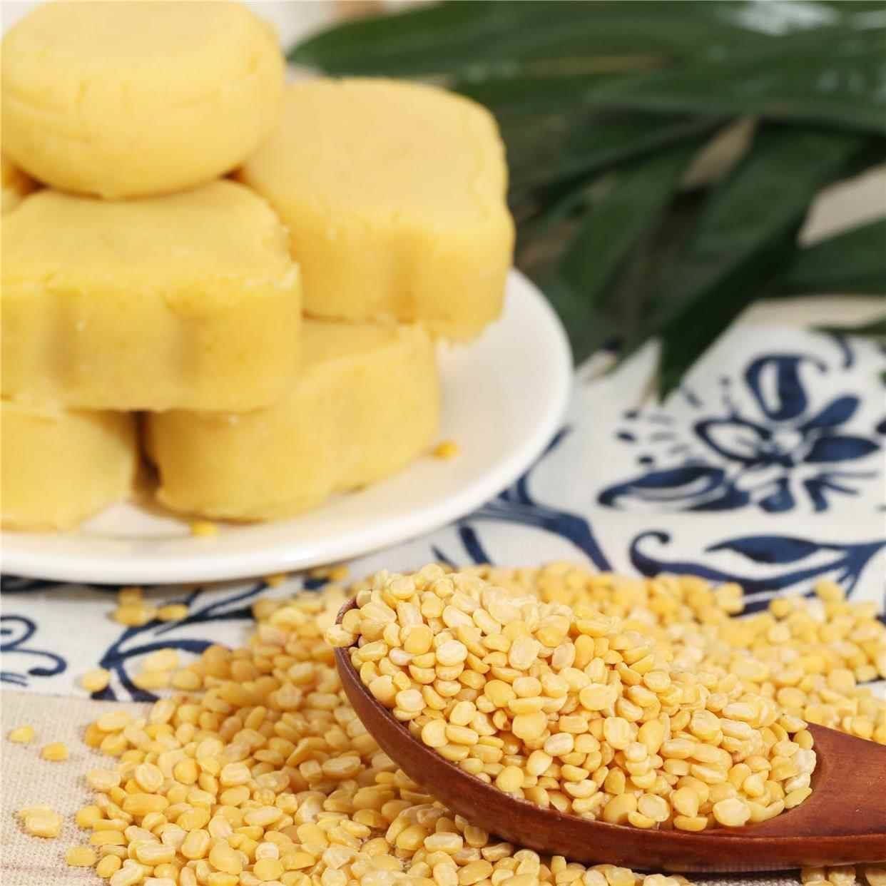 脱皮绿豆瓣新货500g去皮绿豆沙仁馅料月饼冰糕绿豆糕自制原材料