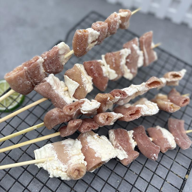 新品新鲜粉肠串商用半成品肥肠串猪小肠串烧烤油炸铁板食材烤肉串