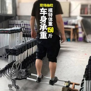 爬楼梯手拉车行李车家用便携买菜手推车I折叠拉货购物小拉车拉杆